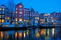 Paysage urbain d'Amsterdam avec coucher de soleil par Eye on You Aperçu