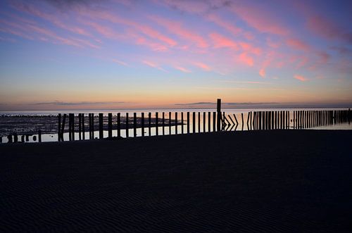 Ameland/Zonsopkomst op het wad