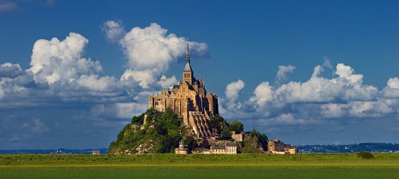 Panorama Mont Saint-Michel, Normandië, Frankrijk van Henk Meijer Photography