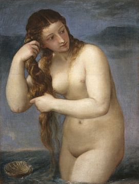Venus steigt aus dem Meer, Tizian