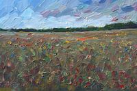 landscape in oil paint