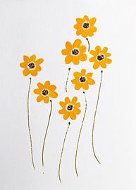 Bloemen elegantie geel