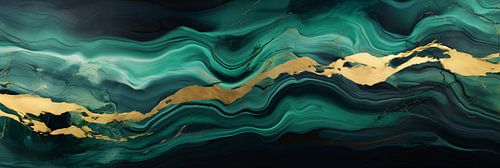 Art Deco Elegant Gatsby: Marmer Glas Plaat