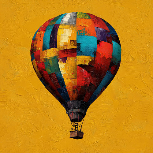 Kleurrijke luchtballon abstract