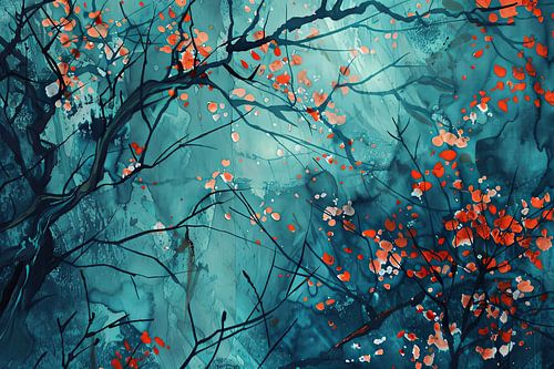 schilderachtig Japan bloesem