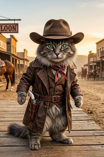 Maine Coon im Wilden Westen
