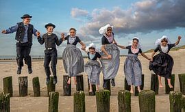 Walcheren-Kinder am Strand. von Lisette van Peenen