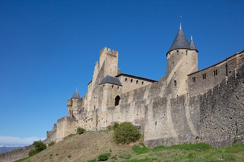 Castle in the ancient city of Carcassonne in France