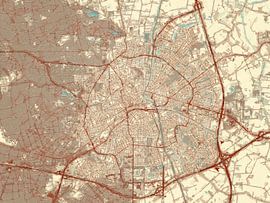 Karte von Apeldoorn im Stil von Blue & Cream von De Kaartenwinkel