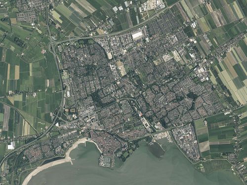 Luchtfoto van Hoorn