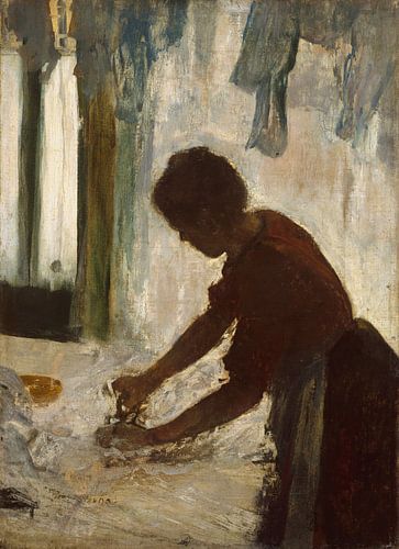 Een Strijkende vrouw, Edgar Degas