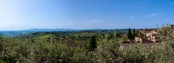 Panorama Toscane van Peter Baier