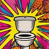 The Throne | Popart WC pot van Lauren Wilde