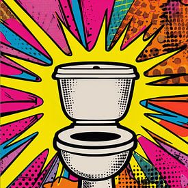 Der Thron | Pop-Art Toilet von Lauren Wilde