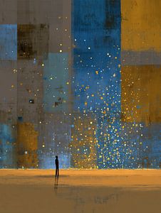 Figur blau