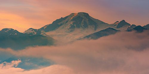 Zonsopkomst bij Mount Baker