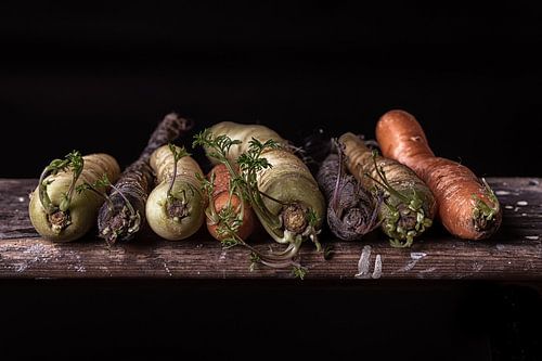 Still life on an old shelf.