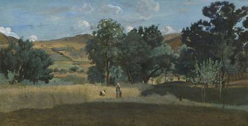 Korenveld in de Morvan, Jean-Baptiste Corot