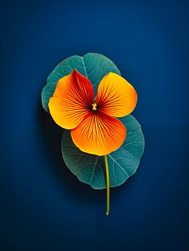 Kapuzinerkresse Blumen Portrait von Virgil Quinn - Decorative Arts