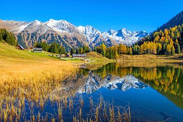 The Schladminger Tauern are reflected in the Duisitzkarsee lake by Christa Kramer