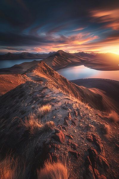 Hiking in magical light by fernlichtsicht