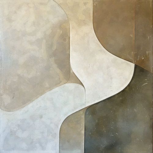 Waves of Serenity - Japandi Work with Subtle Geometry