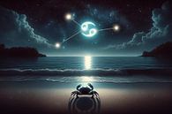 Astrological sign Cancer - Mystical night by the gentle sea by artefacti thumbnail