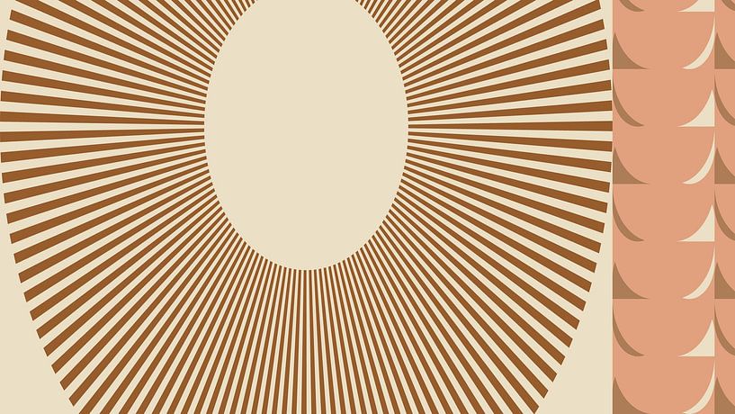 70s Retro geometric art I by Dina Dankers