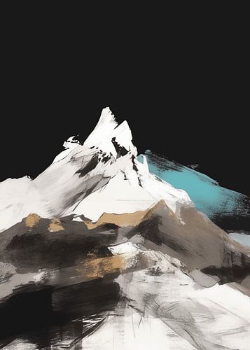 Terre dynamique : Contrastes dans un paysage de montagne