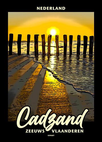Untergehende Sonne in Cadzand