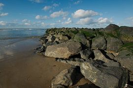 Long Dam at Texel Lighthouse by Wim van der Geest