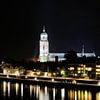 Deventer bij avond van Wiljo van Essen