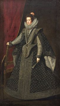 Isabella van Bourbon. Eerste koningin van koning Filips IV, Diego Velázquez