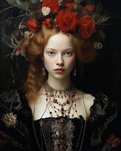 Portrait inspiré par les maîtres anciens
