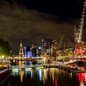 Rotterdam by night  van Tim Meijer