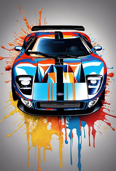 Ford GT splash art by kevin gorter