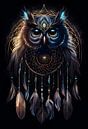 Dreamcatcher Uil Indiaanse Kracht Dier Spiritueel van Creavasis thumbnail