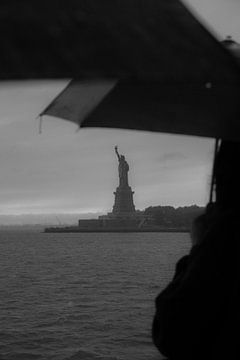 Statue of Liberty in the rain by Piotr Snoch