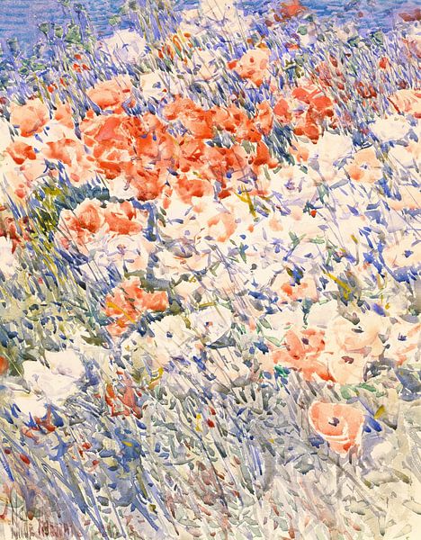 Childe Hassam, Der Garten der Insel von finemasterpiece