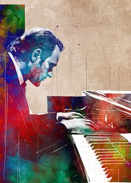Pianist musicus kunst #pianist van JBJart Justyna Jaszke
