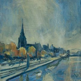 View of Wyck in autumn by Nop Briex