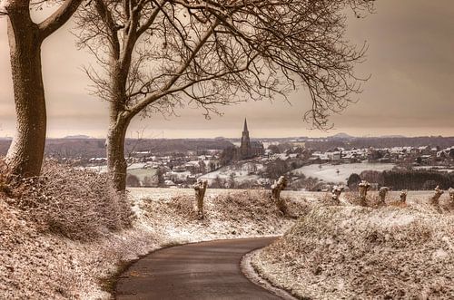 Kerkdorp Vijlen in de sneeuw