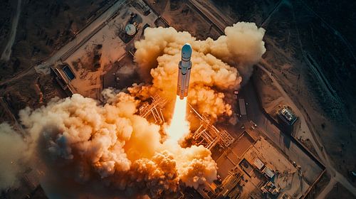 Spectacular Rocket Launch into Space