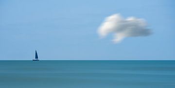 Sailboat with cloud by Mia Art and Photography