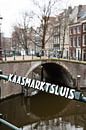 Amsterdam bridge and lock by Inge van den Brande thumbnail
