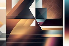 Abstraktes Design mit geometrischem Retro-Muster