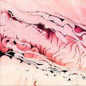 MARBLED LIQUID PALE+CORAL