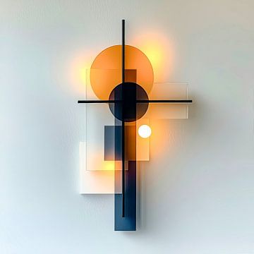 Eigentijdse verlichting - toekomstgerichte balans van Klaus Tesching - Art-AI