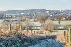 Winters landschap in Zuid-Limburg von John Kreukniet