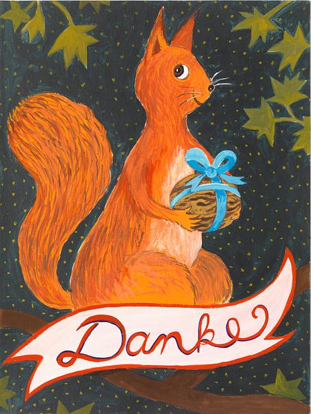 Danke Eichhörnchen von Dorothea Linke